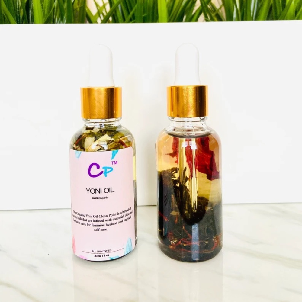 Yoni Oil | Clean Point Vagina Herbal Oil Blend, PH Balancing , Vegan Oil